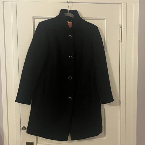 Kate Spade High Neck Wool Blend Coat black small - Picture 4 of 15